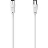 Hama - 00305043 - Classic Line Antennen-Kabel, Koax-Stecker - Koax-Kupplung, 3 m, 75 dB, Weiß ()