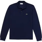 Lacoste Long Sleeve Polo L1312-00-166 in Blue color size large