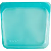 Stasher , Sac Alimentaire en Silicone Réutilisable, Format Sandwich, Aqua, 15 fl oz (450 ml)