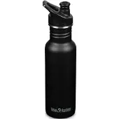 Klean Kanteen 18oz Classic Narrow Sports Cap, 532 ml, noir