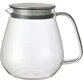 Usorteret en acier inoxydable Unia One Touch Teapot 720 millilitre (24,35 fl. Oz.) - theiere en verre resistante a la chaleur avec passoire en acier