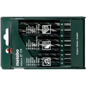 Metabo 627179000 Ensemble De Forage 9 Dans Le Bois / Métal / Pierre En Cassette - 5-8 Mm