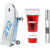 Carolina Herrera Coffret cadeau 212 Men Heroes EDT 90 ml, gel douche 100 ml et miniature EDT 10 ml - 90 ml