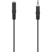Hama Câble audio, jack mâle/fiche femelle 3,5 mm, stéréo, 5,0 m