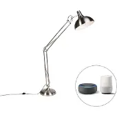 QAZQA Lampadaire intelligent en acier avec Wi-Fi A60 - Hobby