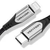 Vention Câble Usb-C 2.0 vers Lightning Tachf Mfi 3A 1M (Gris)