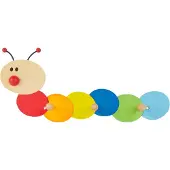 Bieco 23-021947 - Porte Manteau Bébé Ou Enfant Caterpillar, Du Bois