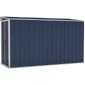 Super Merchant Abri de jardin anthracite 118x288x178 cm Acier galvanisé