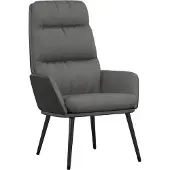 vidaXL Chaise de relaxation Gris clair Tissu