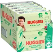 Huggies Nouvelles Lingettes Natural Care X56
