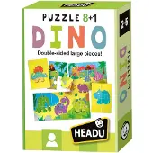 Fournier HEADU Puzzle dinosaures 8 + 1 âges 2-5 22243