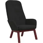 vidaXL Chaise de relaxation Noir Velours