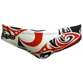 Turbo Maori Skin Tattoo Swimming Brief Blanc M Homme
