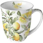 Ambiente Tasse En Porcelaine Fine Citrons