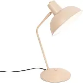 QAZQA Lampe de table rétro beige - Milou