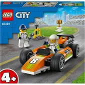 LEGO 60322 City Voiture de course, voiture de Formule 1 pour enfants avec mécanicien et minifigures