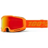 100% Okan Hiper Ski Goggles Orange Mirror Red Lens/CAT3