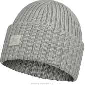 Buff Bonnet Buff Men Merino Wool Fisherman Ervin Light Grey