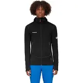 Mammut - Polaire légère et extensible zippée - Taiss Light ML Hooded Jacket Men Black pour Homme - Taille XL - Noir