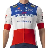 Castelli Quick-step Competizione Short Sleeve Jersey Blanc 2XL Homme