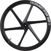 Bike Ahead Biturbo Aero Cl Disc Tubeless Road Front Wheel Argenté 12 x 100 mm