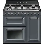 Smeg Victoria Tr93gr Natural Gas Kitchen With 3 Ovens Natural Gas Kitchen With 2 Ovens 90cm 6 Burners Argenté