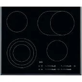 AEG APPAREILS MÉNAGERS Plaque de cuisson vitrocéramique, 60 cm, DrKr, rôtissoire, fac., ed HK654070FB