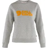 Fjall Raven - Sweat en coton biologique - Fjällräven Logo Sweater W Grey Melange pour Femme en Coton - Taille S - Gris
