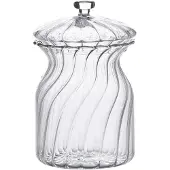 Clayre & Eef Couvercle à provisions en verre Ø 9x15 cm