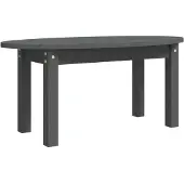 vidaXL Table basse Gris 80x40x35 cm Pin massif