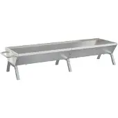vidaXL Barbecue argenté 158x42x31 cm Acier inoxydable
