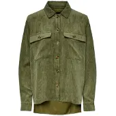 Pieces Effi Overshirt Vert XS Femme