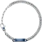 Maserati Natural Diamond Bracelet Argenté Homme