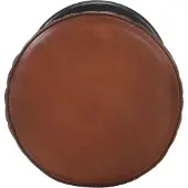 vidaXL Tabouret de bar Marron Cuir véritable
