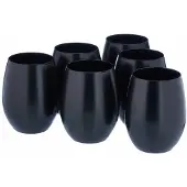 Chef & sommelier Verre ?eau primarific 36 cl noire 6 pi?ces