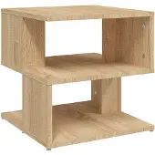 vidaXL Table d'appoint Chêne sonoma 40x40x40 cm Aggloméré