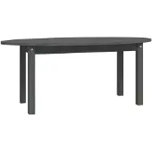 vidaXL Table basse Gris 110x55x45 cm Pin massif