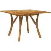 vidaXL Table de jardin 110x110x75 cm bois massif acacia
