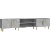 vidaXL Armoire TV gris béton 180x31,5x40 cm Bois composite