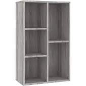 vidaXL Bibliothèque/Buffet sonoma gris 50x25x80 cm bois d'ingénierie