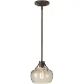 Elstead Lighting Suspension Urban Renewal en fer rustique, 1xE27x60W, métal, dimensions : 133,3 x 20,3 x 20,3 cm, IP20, Feiss