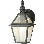 Elstead Lighting Applique d'extérieur en verre noir E27 60 W Polruan Elstead