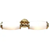 Elstead Lighting Applique murale au-dessus du miroir Eliot, laiton poli, 2xG9x3W, laiton, dim. : 9,5 x 47 x 13 cm, IP44, Elstead