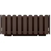 Prosperplast Jardinière Pot De Fleurs À Suspendre Balcon 38cm Marron Boardee Fencycase