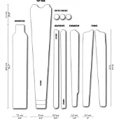 DYEDBRO Clear Gravel Frame Protection Blanc