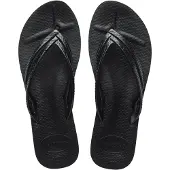 Havaianas You Glitter, Tongs pour femme, Noir, 33/34 EU