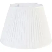 QAZQA Abat-jour plissé blanc 45/30 cm