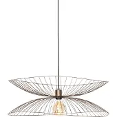 QAZQA Suspension design bronze foncé avec double abat-jour - Pua