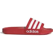 Adidas Mule 'Adilette' rouge / blanc