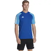 Adidas Hommes, T-shirt de sport, Tiro 23 Justaucorps de compétition bleu HU1296 (L) (L), Bleu, L